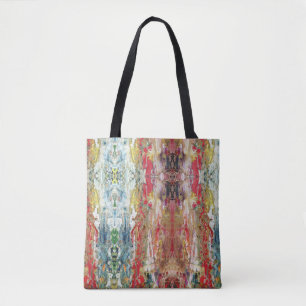 Symphony of Chaos – Abstract Real Artist’s Palette Tote Bag