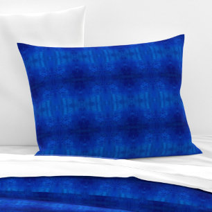 Symphony of deep blue shades M-size pattern Pillowcase