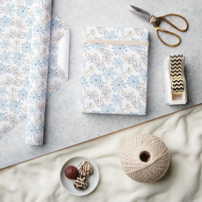 Symphony of Heavenly Blue Wrapping Paper (Crafts)