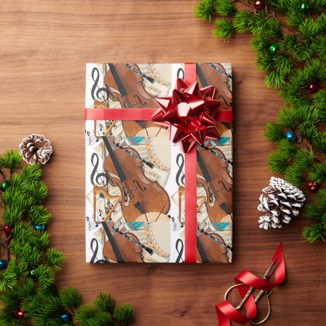 Symphony of Instruments Wrapping Paper (Holiday Gift)