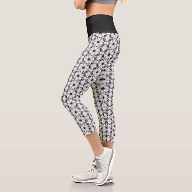 Symphony of Petals  Capri Leggings (Left)