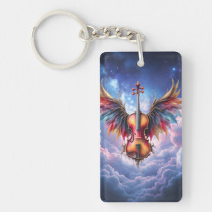 Symphony of the Moonlit Skies Key Ring
