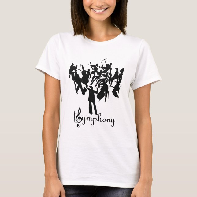 SYMPHONY orchestra  in a stylised design T-Shirt (Front)