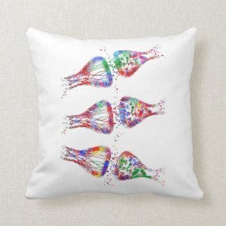 Synapse receptor, neurology, medical art cushion