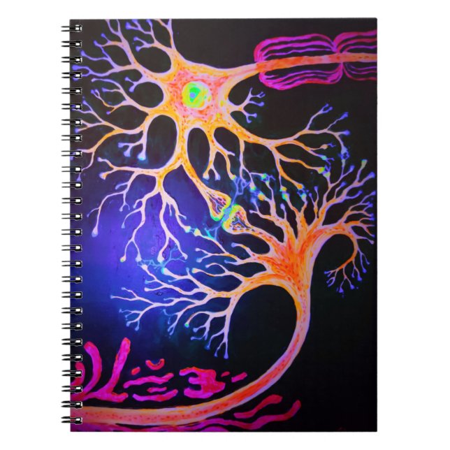 Synapses connecting neurons notebook (Front)