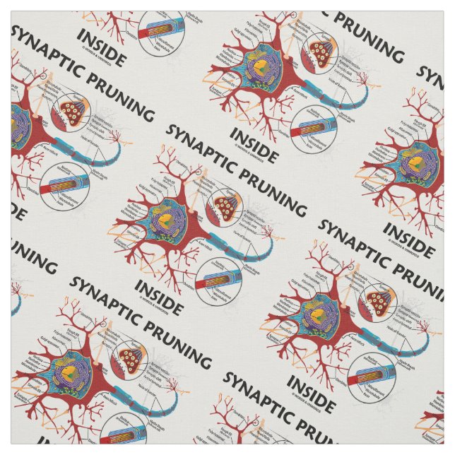 Synaptic Pruning Inside Neuron Synapse Neurology Fabric (Swatch)