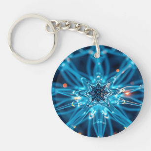 Synaptic Star Key Ring