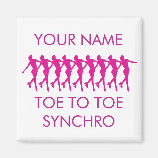 SYNCHRO FIGURE SKATING MAGNET (Front)