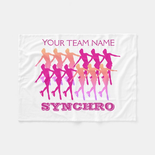 Synchro Fleece Blanket Custom With Your Name (Front (Horizontal))