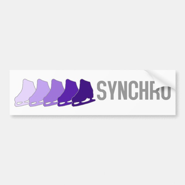 Synchro Skates Bumper Sticker (Front)