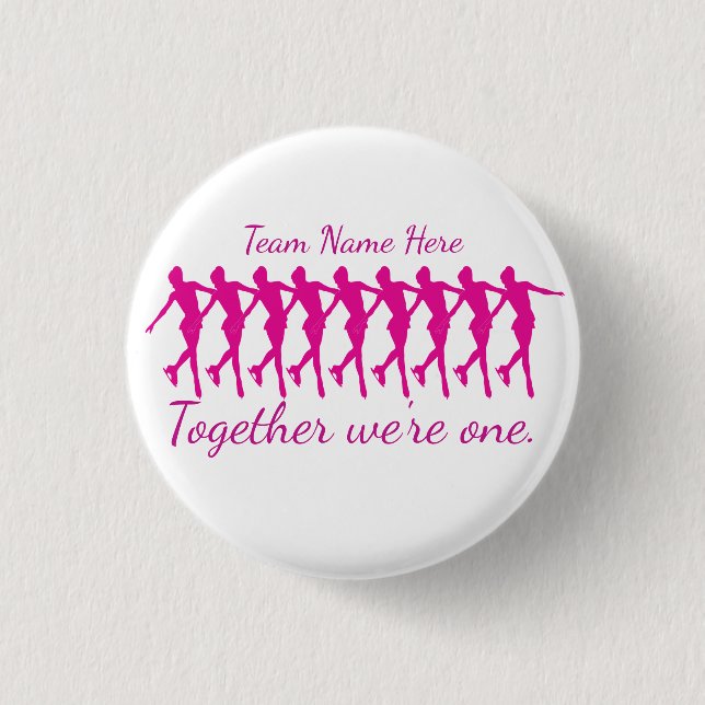 SYNCHRO TEAM FIGURE SKATING BUTTON GIFTWARE (Front)