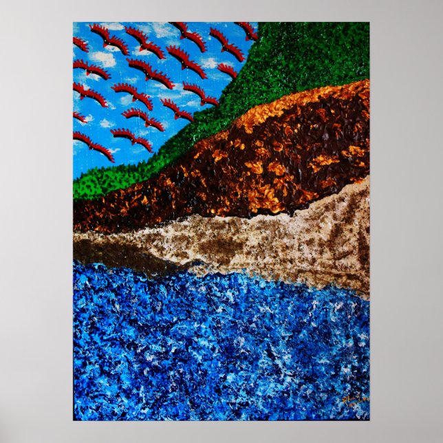 "Synchronicity 3 (high contrast)" Poster (Front)