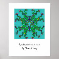 Synchronised swim team