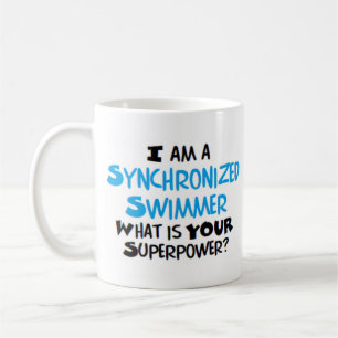 synchronised swimmer coffee mug