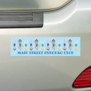 Synchronised Swimmer Girls Synchro Swimming Sports Bumper Sticker