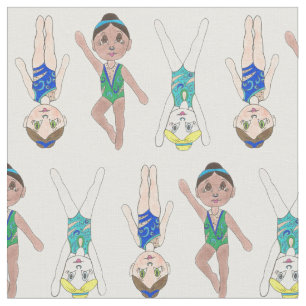 Synchronised Swimmer Girls Synchro Swimming Sports Fabric