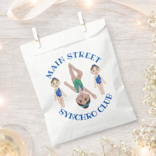 Synchronised Swimmer Girls Synchro Swimming Sports Favour Bag