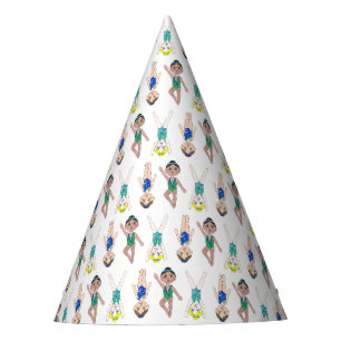 Synchronised Swimmer Girls Synchro Swimming Sports Party Hat
