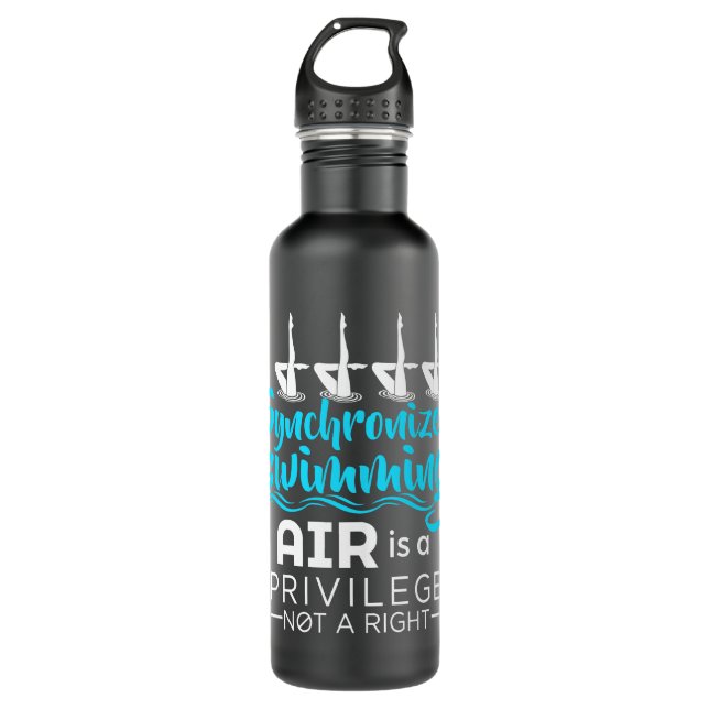 Synchronised Swimming Air Is a Privilege 710 Ml Water Bottle (Front)