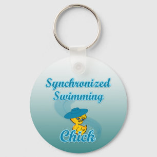 Synchronised Swimming Chick #3 Key Ring