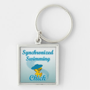 Synchronised Swimming Chick #3 Key Ring