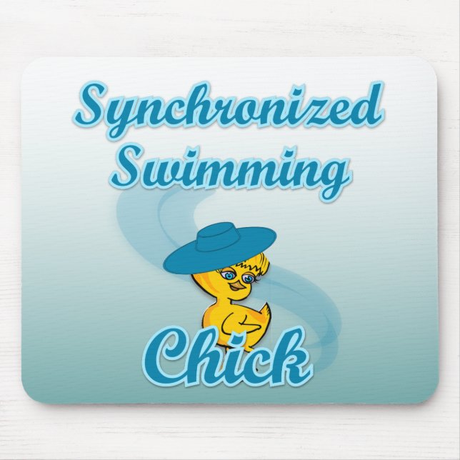 Synchronised Swimming Chick #3 Mouse Pad (Front)