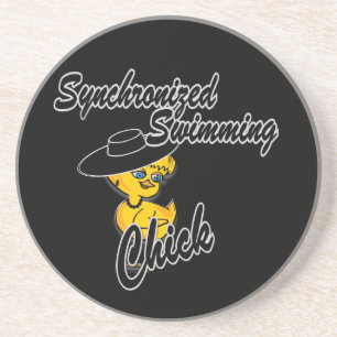 Synchronised Swimming Chick #4 Coaster