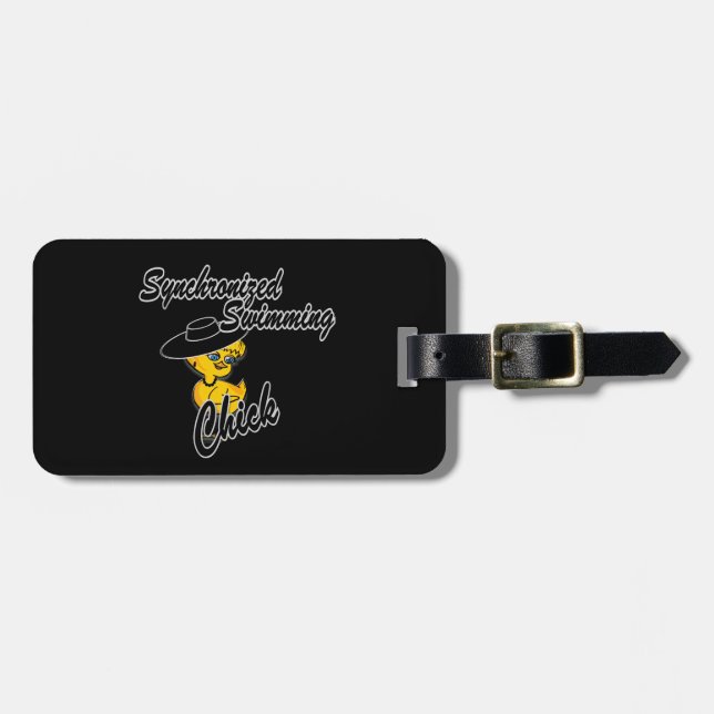 Synchronised Swimming Chick #4 Luggage Tag (Front Horizontal)