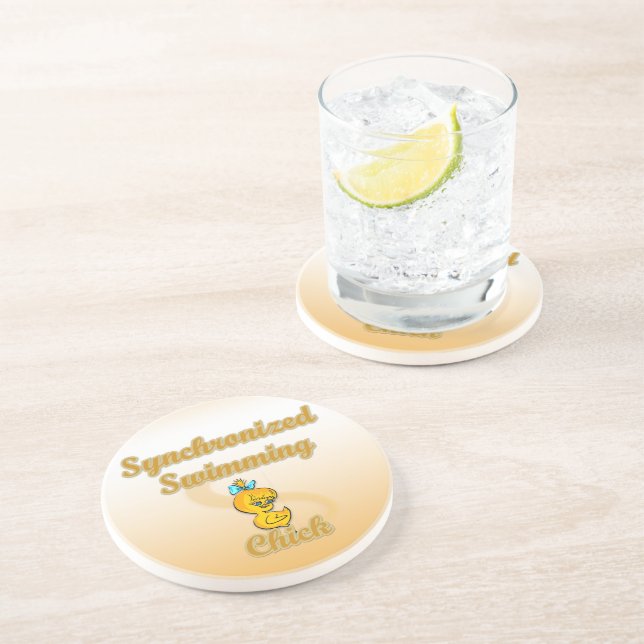Synchronised Swimming Chick Coaster (Side)