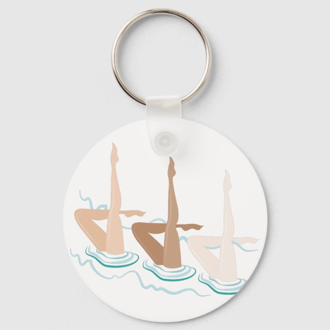 Synchronised Swimming Key Ring (Front)