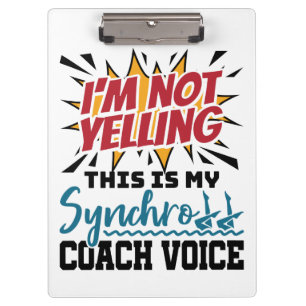 Synchronised Swimming Synchro Coach Voice Clipboard
