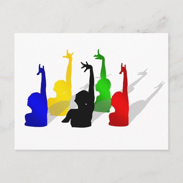 Synchronised swimming Synchronised swimmers Postcard (Front)