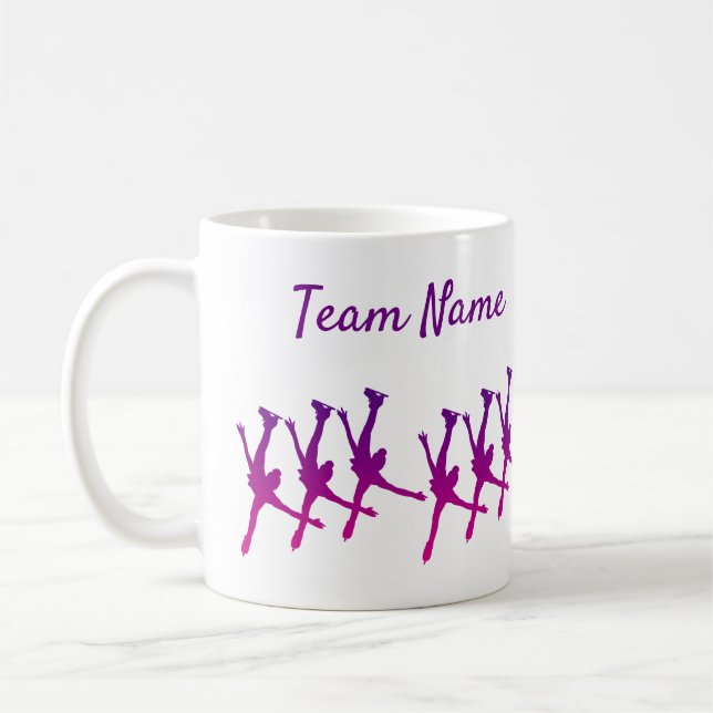Synchronized skating mug team arabesque purple (Left)