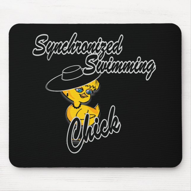 Synchronized Swimming Chick #4 Mouse Pad (Front)