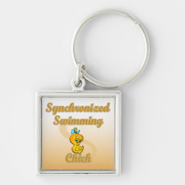 Synchronized Swimming Chick Key Ring (Front)