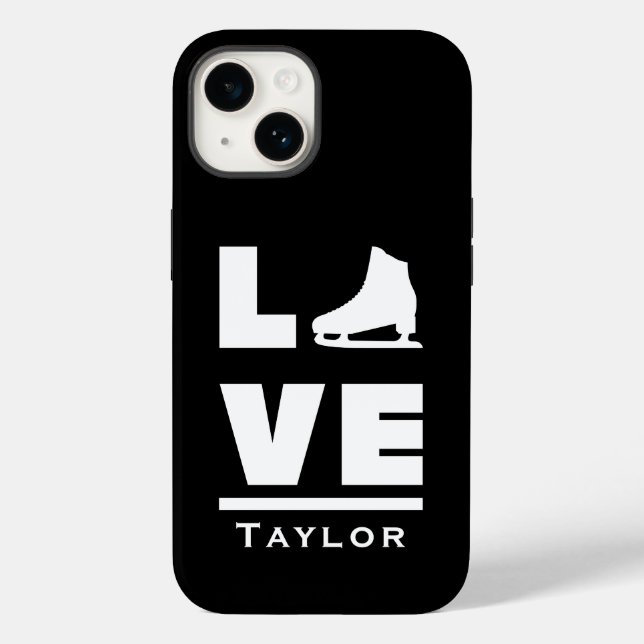 Synchronous Love And Live Figure Skating Name Text Case-Mate iPhone Case (Back)
