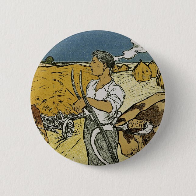 Syndicat Central Des Agricultures de France 6 Cm Round Badge (Front)