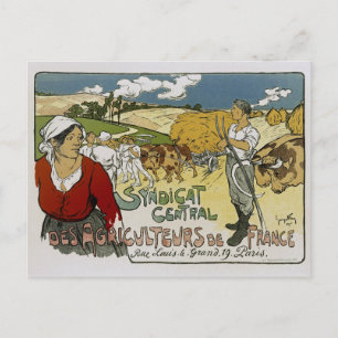 Syndicat Central Des Agricultures de France Postcard