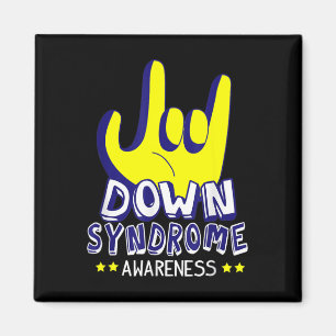 Syndrome Awareness I Love You Asl Hand Sign  Magnet