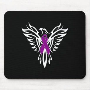 Syndrome Awareness Purple Ribbon1 Mouse Pad