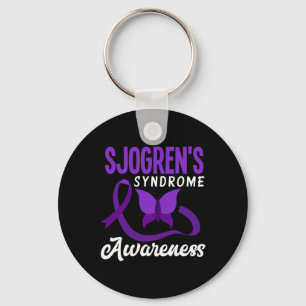 Syndrome Awareness Sjogren's Syndrome Warrior Key Ring