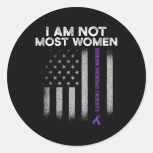 Syndrome Survivor Most Women Warrior Da1 Classic Round Sticker