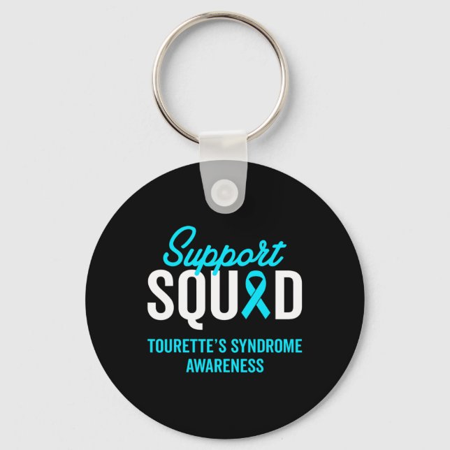 Syndrome Warrior Survivor Awareness Support Squad  Key Ring (Front)