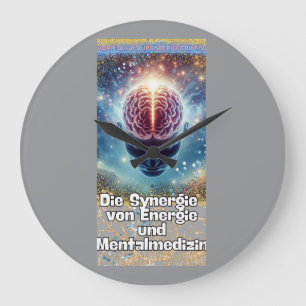 Synergie von Energie und Mentalmedizin Large Clock