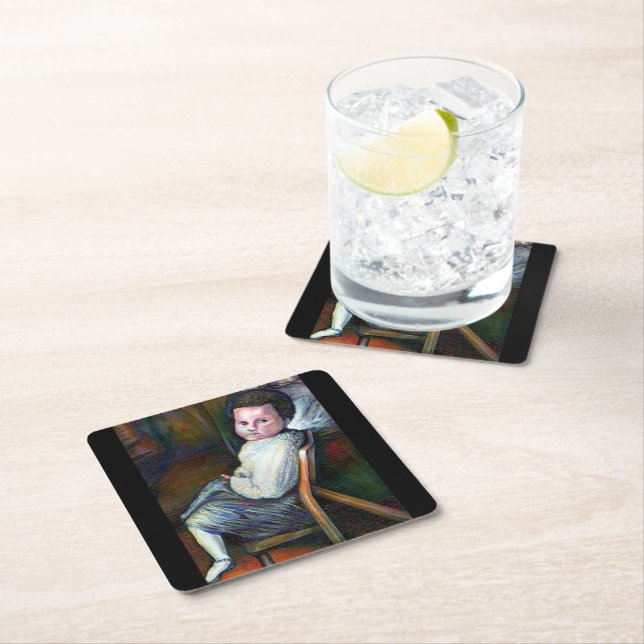 Synesthesia Square Paper Coaster (Insitu)