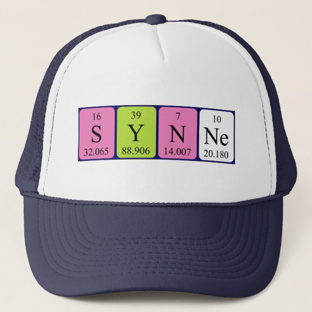 Synne periodic table name hat (Front)