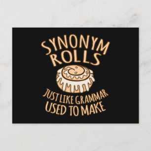 Synonym Rolls English Language Teacher Teach Postcard