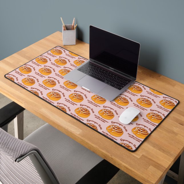 Synonym Rolls Just Like Grammer Used To Make Desk Mat (Office 2)