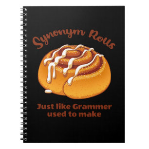 Synonym Rolls Just Like Grammer Used To Make Notebook