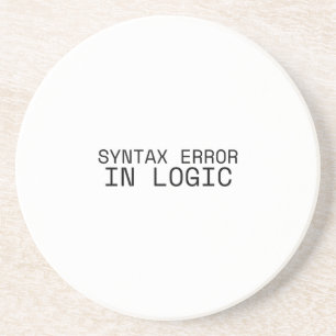Syntax Error In Logic Minimalist Technical Coaster